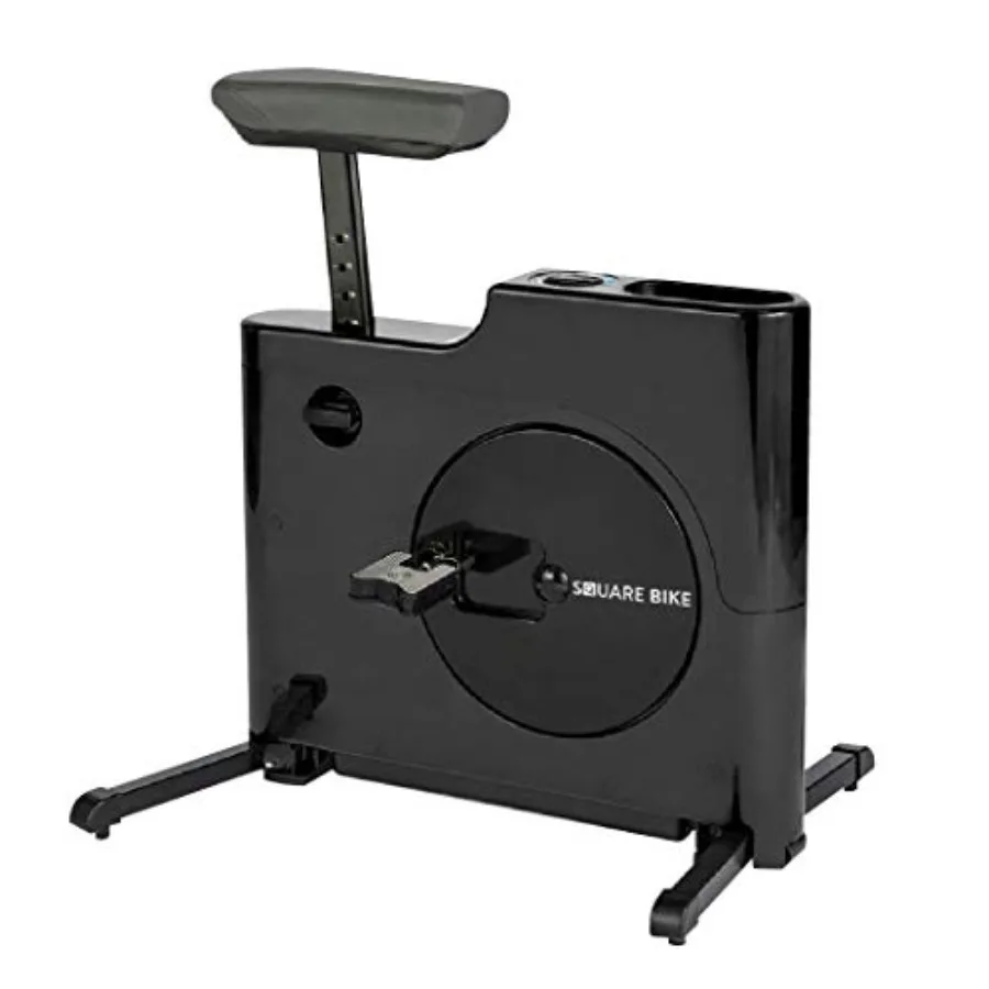 

Compact Exercise Bike with 8 Magnetic Resistance Levels for Home and Under-Desk Use in Black