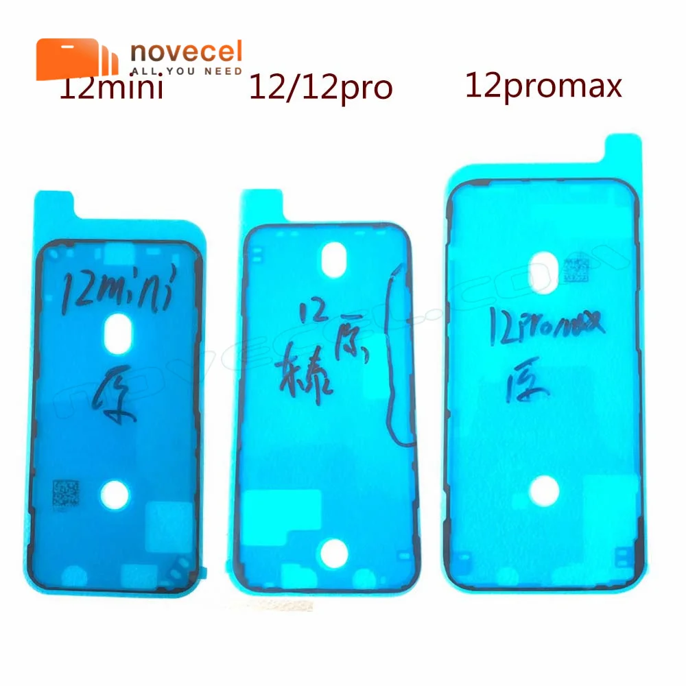 NOVECEL 10pc OEM Waterproof Sticker For iPhone 17 16 15 14 13 12 11 pro X XS Max LCD Display Frame Bezel Seal Tape Glue Adhesive