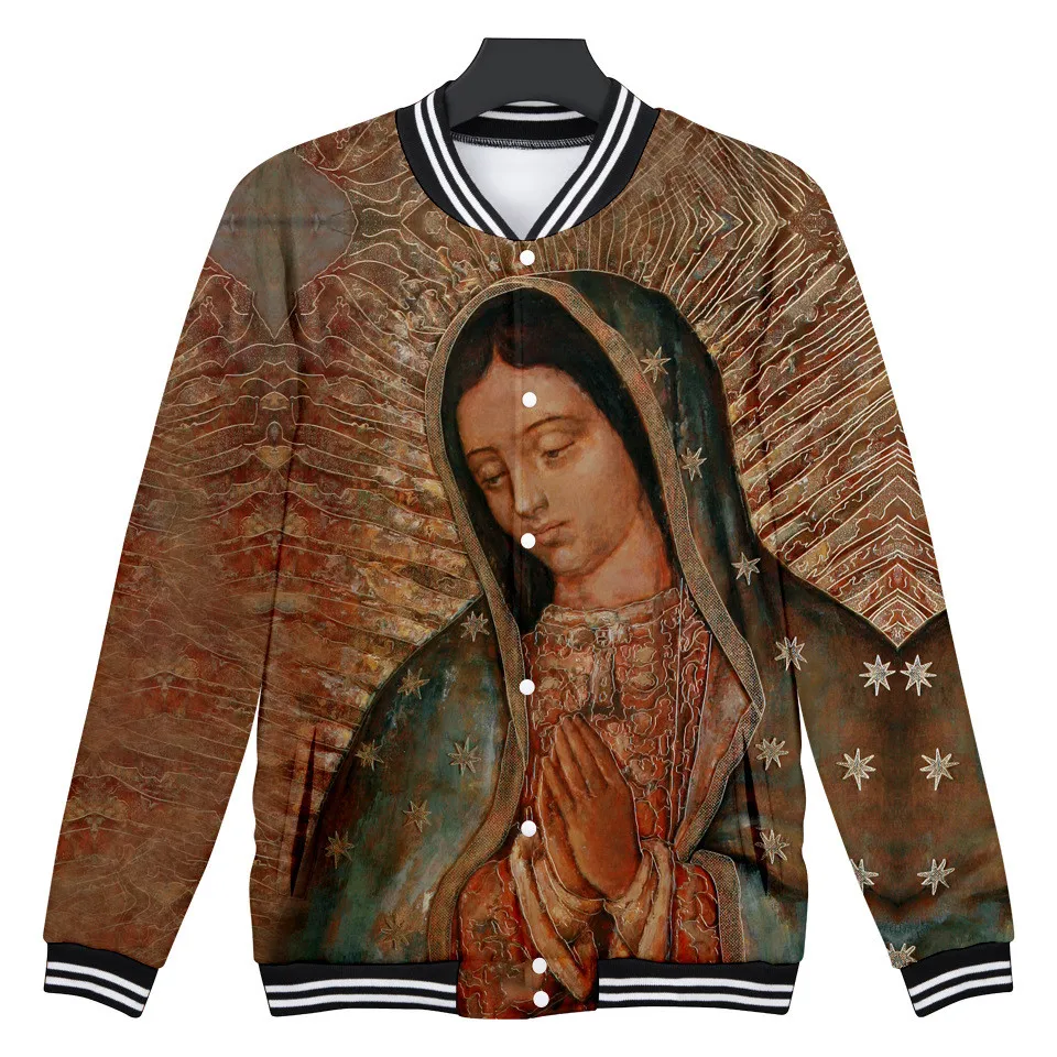 Our Lady Of Guadalupe Virgin Mary Mexico Mexican 3d print Jacket harajuku sweatshirt fashion hoodies streetwear Jackets clothes
