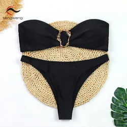 Tengweng-Bikini Sexy para mujer, traje de baño femenino, conjunto de Bikini, ropa de playa, traje de baño brasileño 2024