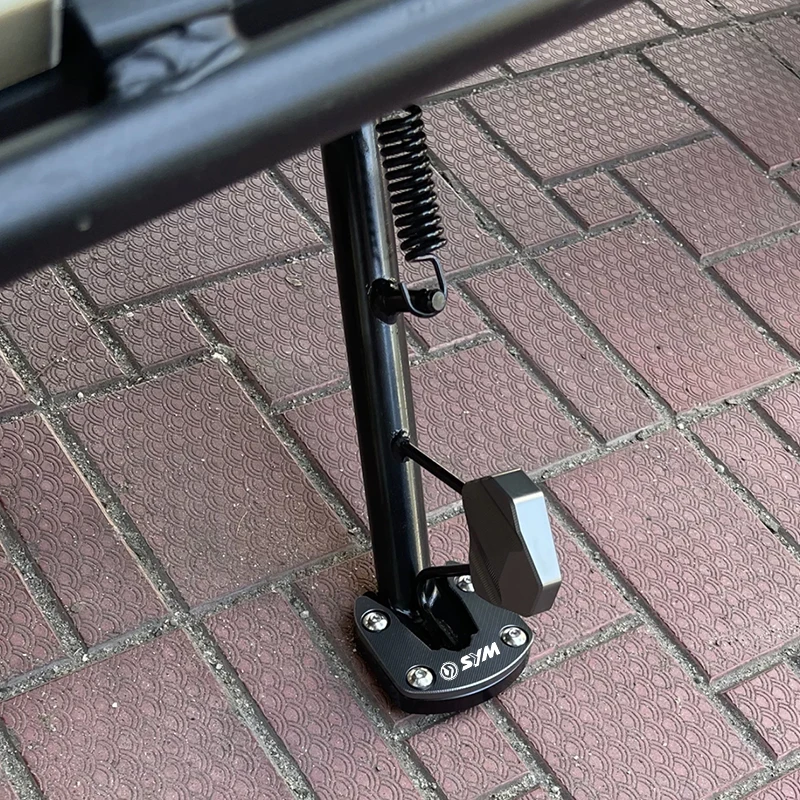 For SYM MMBCU DRG150 DRGBT 158 HUSKY 150 ADV Motorcycle CNC Kickstand Foot Side Stand Extension Pad Support Plate Enlarge Stand