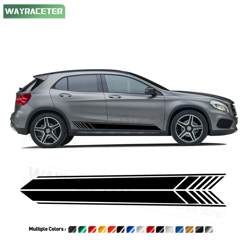 

Edition 1 GLA45 AMG, наклейка с боковыми полосками на дверь, виниловая наклейка из углеродного волокна для Mercedes Benz X156 GLA Class 2013-2019 GLA250 GLA200