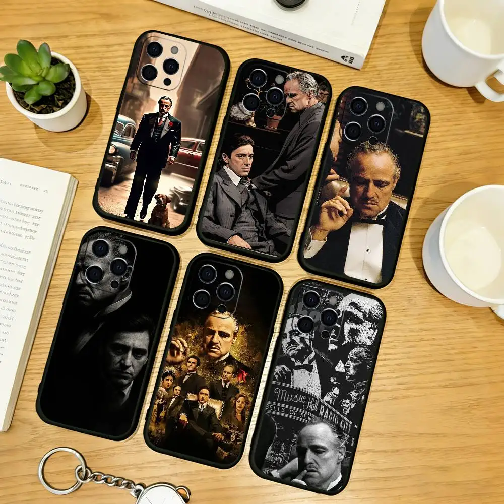 

The Godfather Phone Case For iPhone 17,16,15,14,13,12,11 Plus,Pro Max,XS,Soft Silicone Black Cover