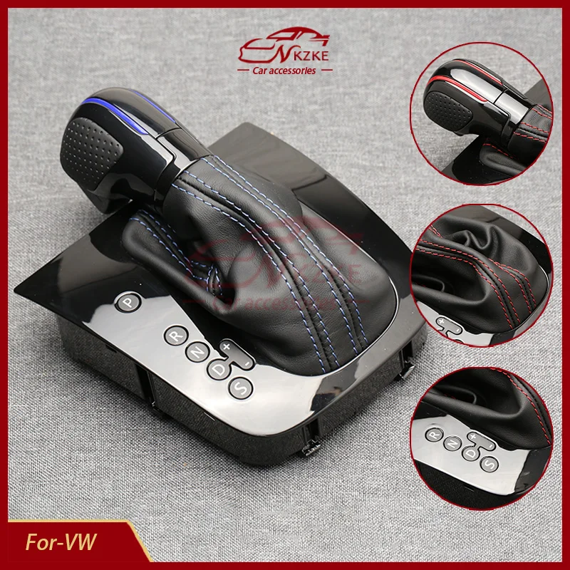 Shift Knob Suitable For Volkswagen Golf 6, 5 GTI, MK6, MK5, Automatic Gear Lever With Panel, Car Accessories