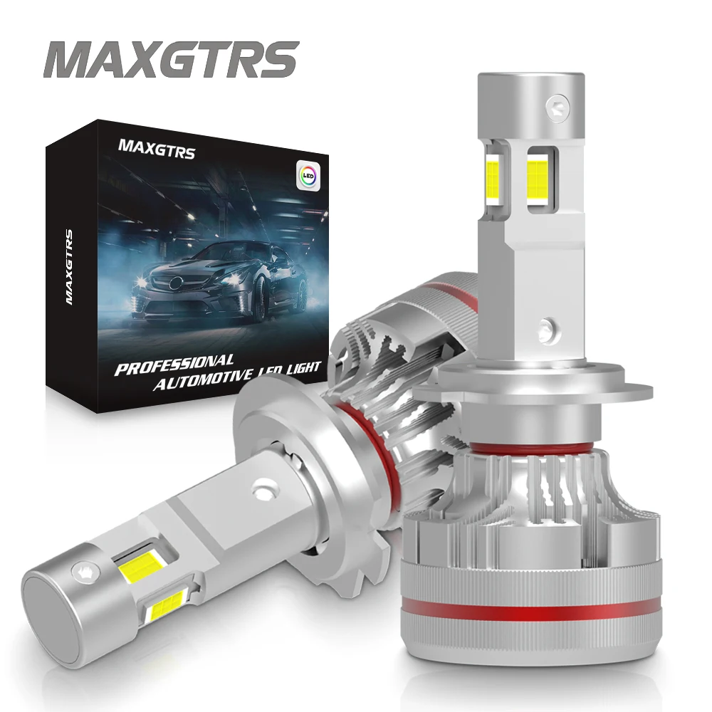 

Новейшие светодиодные лампы для фар 200W Turbo LED H4 9003 HB2 H1 H7 H8 H11 9005 9006, Canbus, для передних фар автомобиля, 6000K, теплый белый свет, 12В