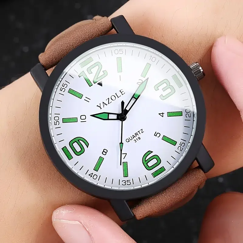 Reloj de pulsera de cuarzo para hombre, cronógrafo deportivo de lujo, de negocios, con fecha y calendario, a la moda
