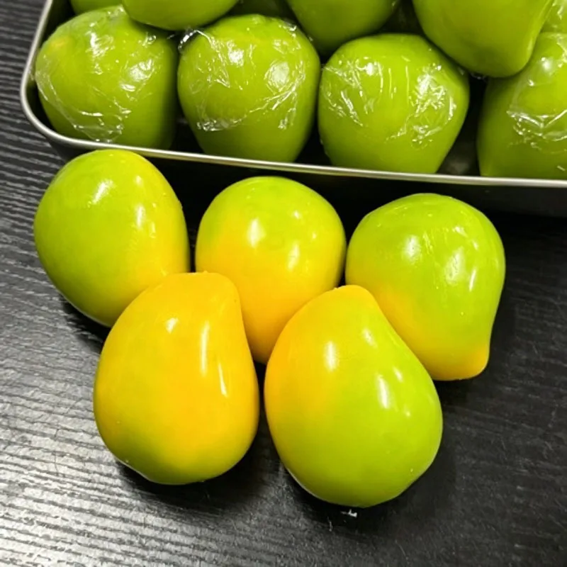Handmade Crispy Mango Stress Ball Fidget Toy Crunchy Squeeze Ball Round Blocks Filled ASMR Anti Stress Toys for Adults
