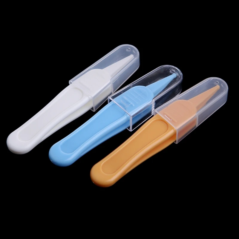 Baby Cleaning Tweezer Ear Nose Navel Cleaner Remover Plastic Forcep Body Care Baby Nose Dig Booger Clip Clean Supplies