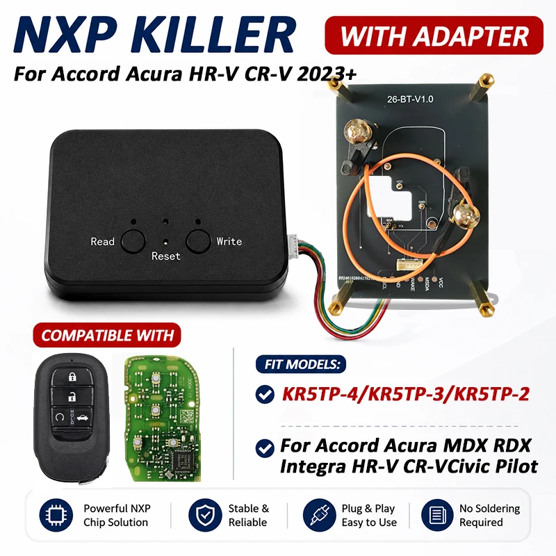CNP259 NXP Killer Key Adding Device Remote Unlock Fit FCC KR5TP-4 For Accord Acura MDX RDX Integra HR-V CR-V Civic Pilot