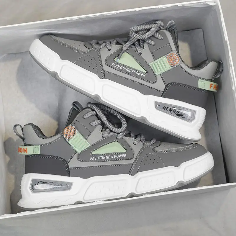 Summer New Men's Sneakers Fashion High Top Casual Shoe Trend Street Skate Shoes for Men Lace Up Platform Shoes Zapatillas Hombre