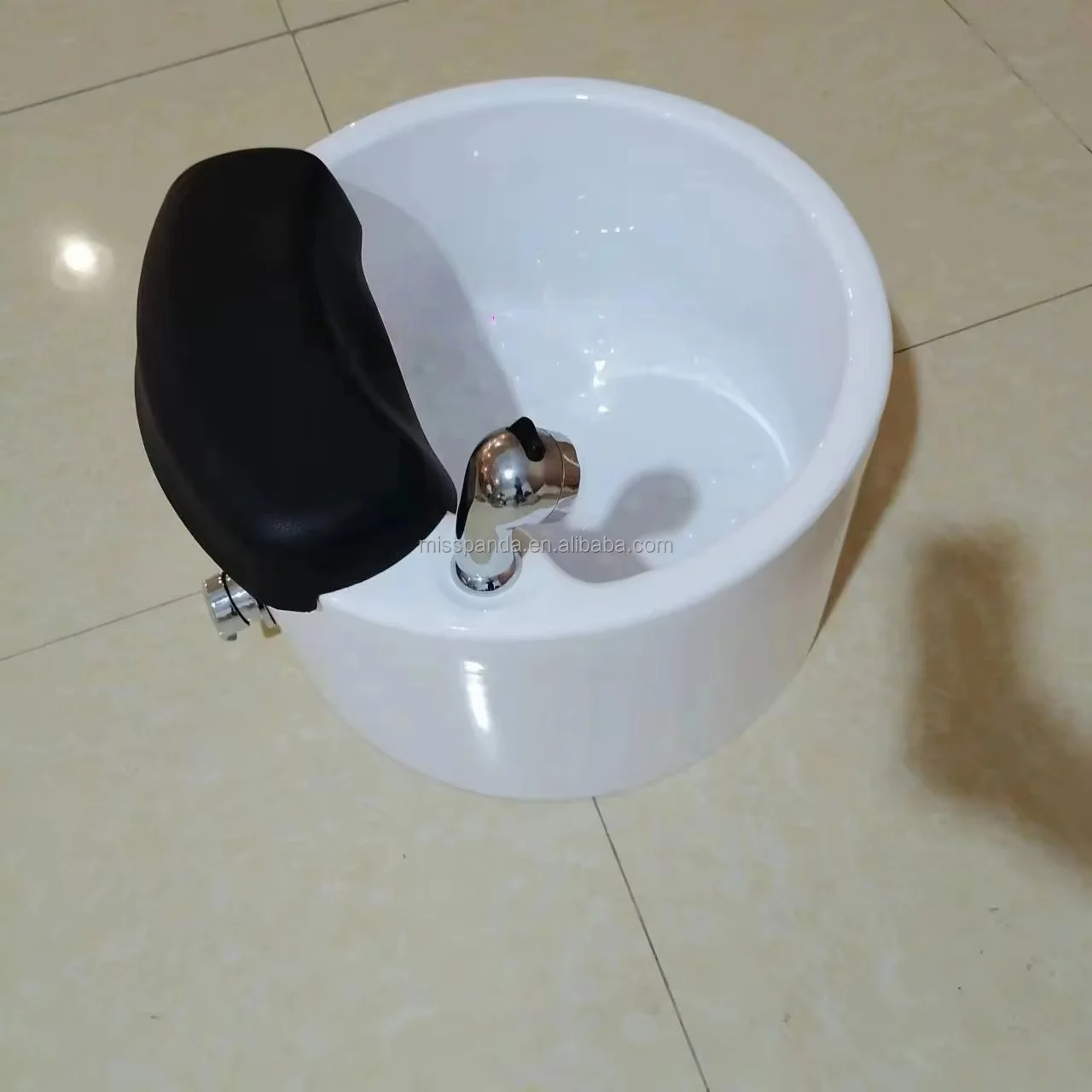 Pedicure Acrylic Bowl, 65x50x35cm Foot Basin, Heavy Duty ABS and PU Spa Foot Bath, Professional Salon Pedicure Basin