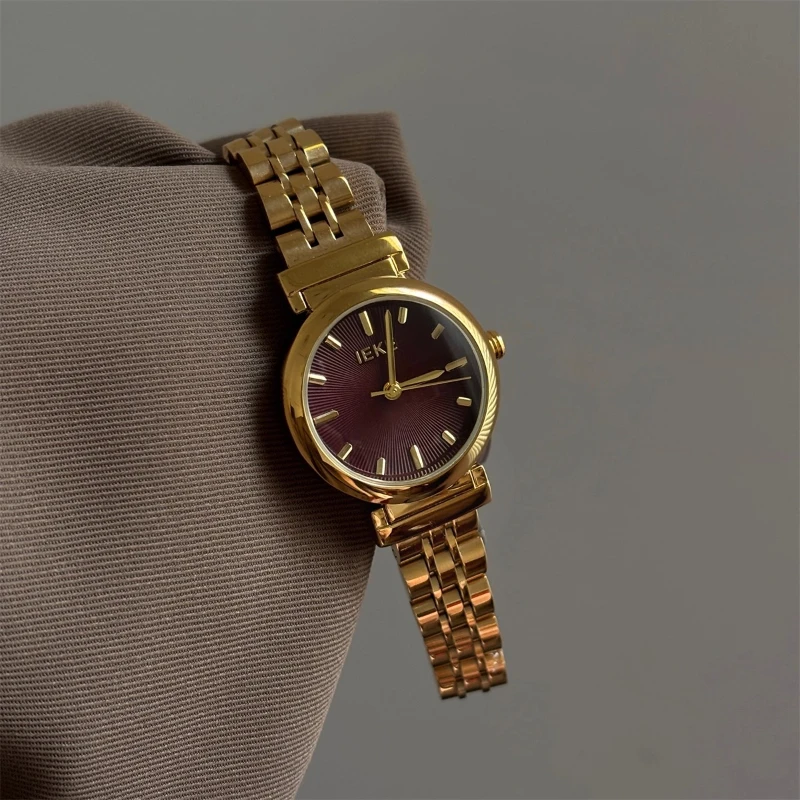 2025 waterproof quartz watch birthday gift antique classic trend women's watch elegant and simple