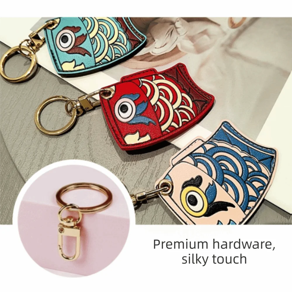 Leather Candle Leather Keychain Candle Shaped Portable Christmas Candle Keychain Cartoon Candlestick Design Hanging Ornament