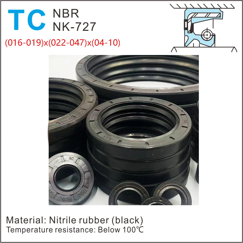 

TC16/17/18/19mm inner diameter black nitrile rubber nitrile rubber groove double U-shaped spring washer