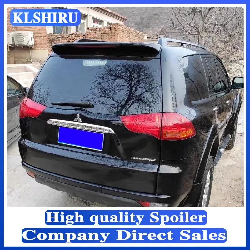 For Mitsubishi pajero sport Spoiler 2008-2014 High Quality ABS Material Car Rear Wing Primer Color Rear Spoiler