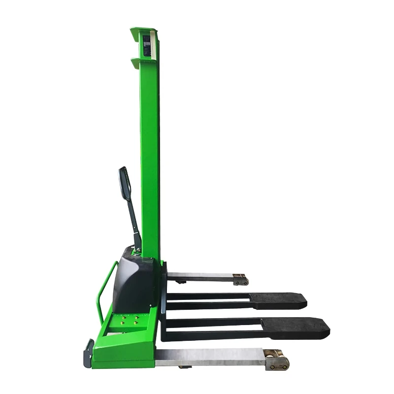 

Warehouse equipment All-electric jack-up stacker 500kg 700kg 1000kg 1.3-1 meters with lithium battery