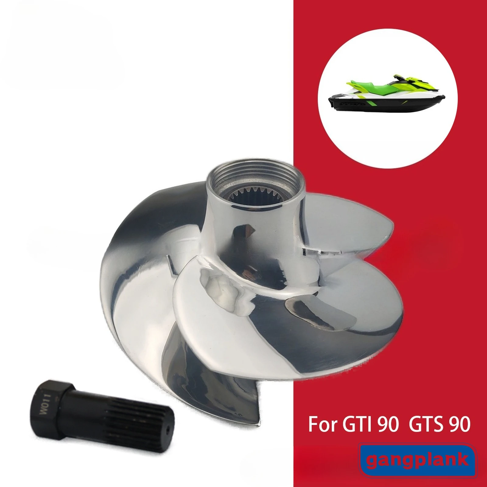 Modified Motorboat Propellers Suitable for Bombardier GTI 90 GTS 90 Motor Boat Alloy Steel Propeller