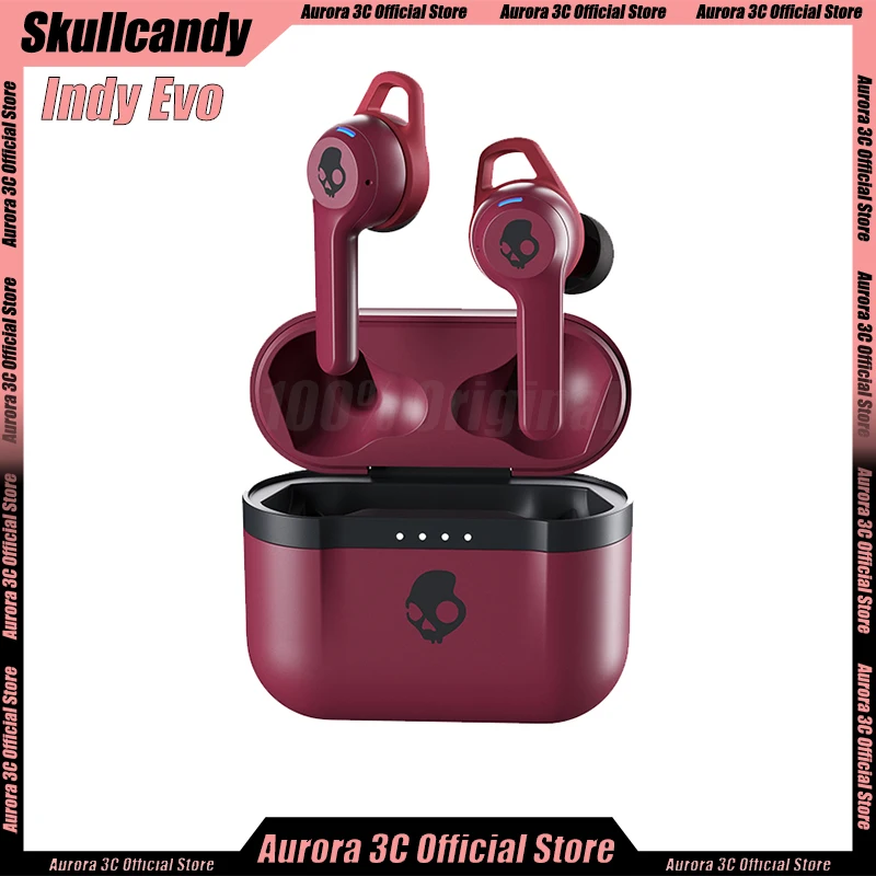 Skullcandy Indy Evo Earphone Wireless Bluetooth Earphones Cute Hifi Low Latency TWS Earbuds Hanging ear Earphones Game Earphones