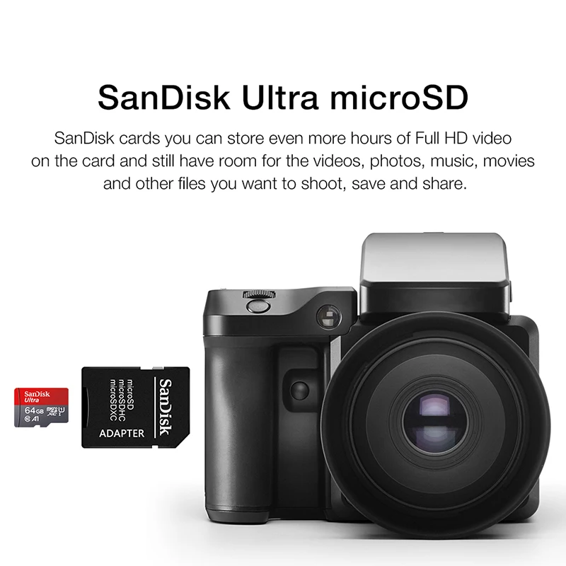 بطاقة SD فائقة الصغر للهاتف ، بطاقة ذاكرة فلاش ، ميكروسدكس ، A1 ، C10 ، U3 ، TF ، A1 ، 32 جيجابايت ، 64 جيجابايت