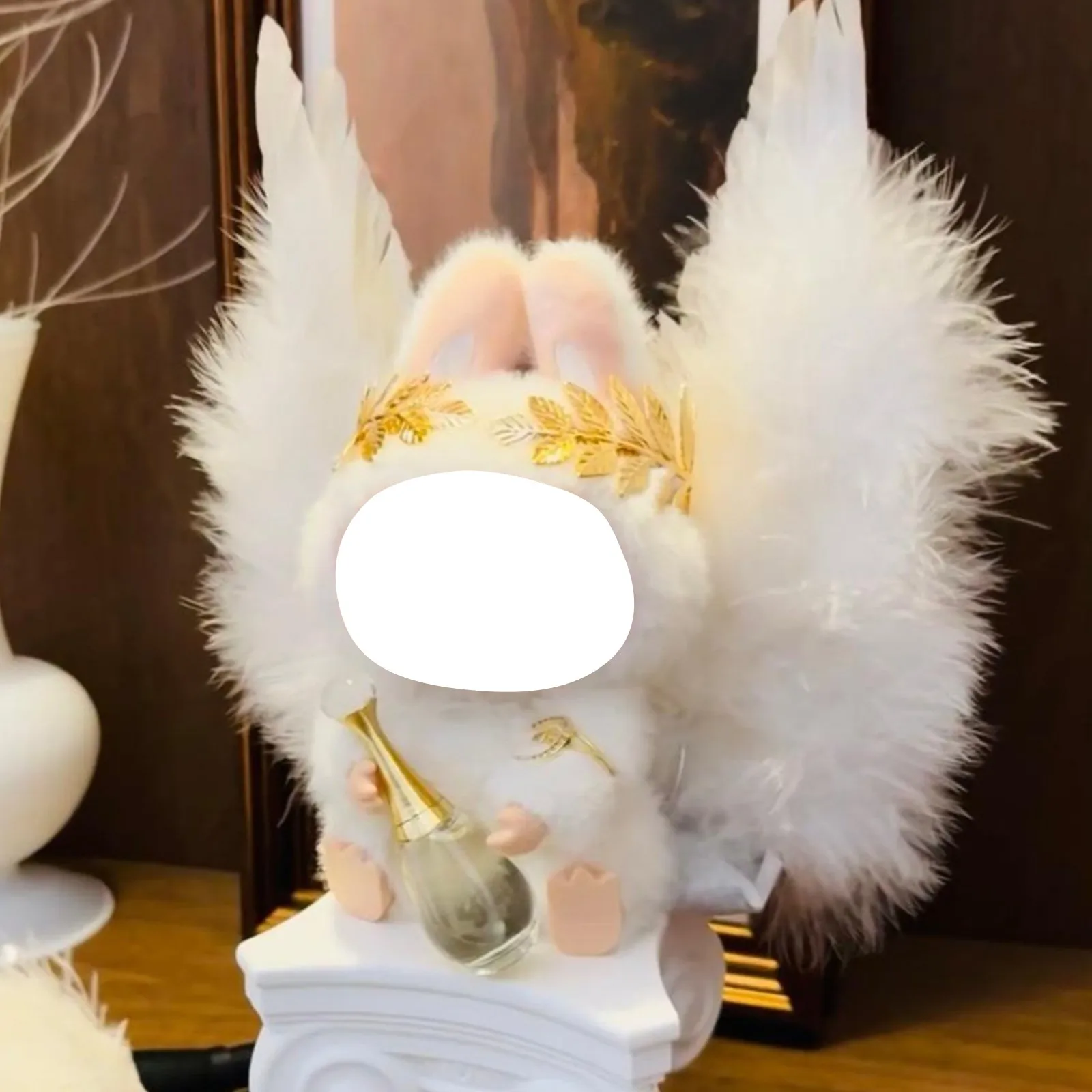 

Одежда для кукол Kawaii подходит для кукол 17 см, плюшевые игрушки в стиле аниме и милые аксессуары, крыло 1 шт., тиара и 1 шт., кольцо, подарки на день рождения
