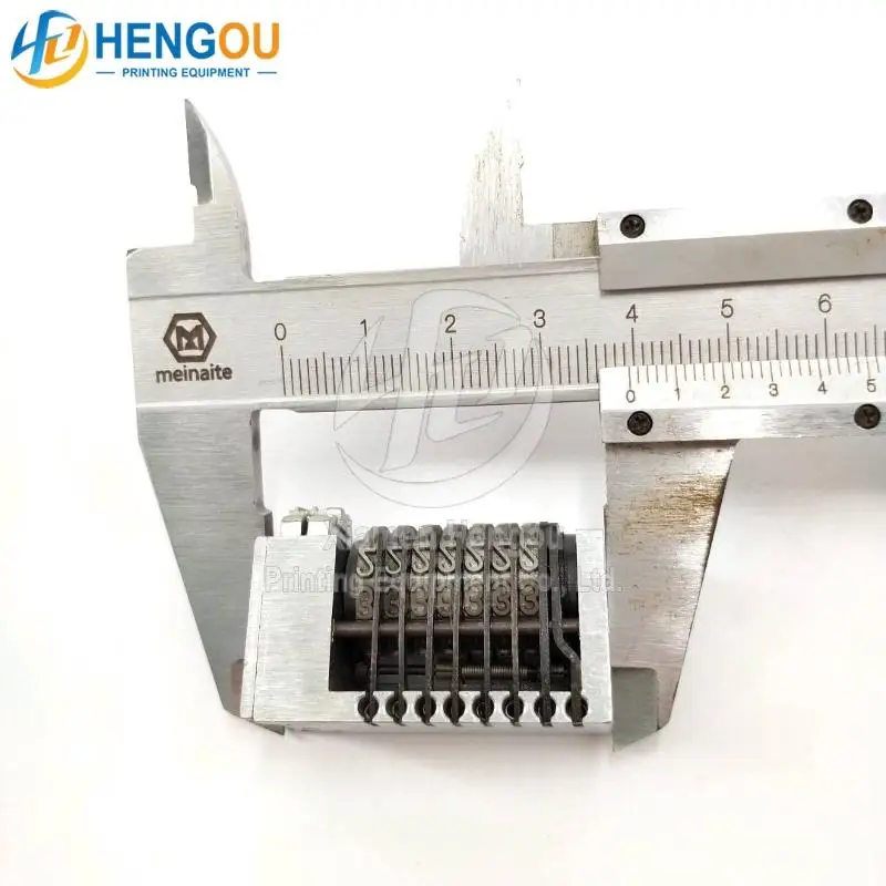 7 digits 4x8 full stainless steel backward Gothic Font numbering machine printing press