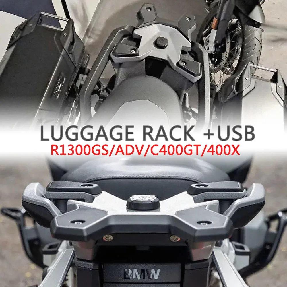 

For BMW R1300GS ADV R 1300 GS GS1300 2023-2025 C400X C400GT C 400 X GT Motorcycle Rear Seat Luggage Carrier Rack Top Box Holder