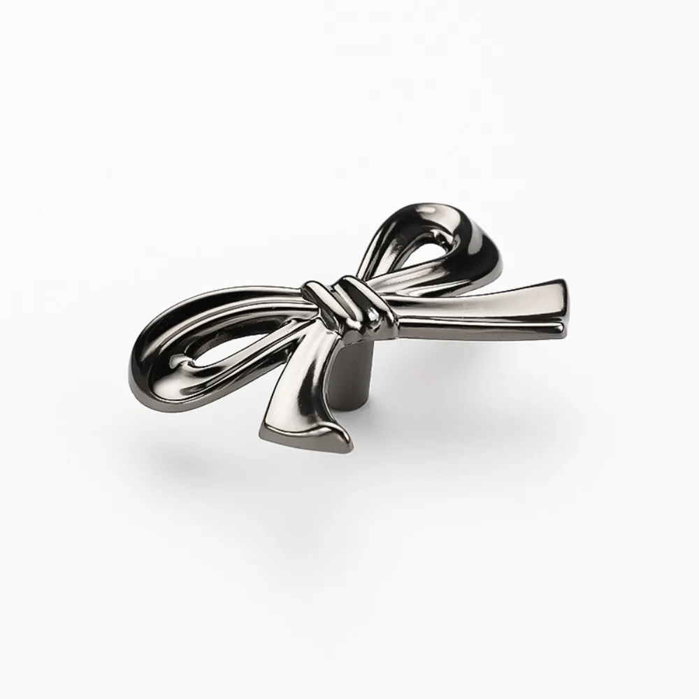 Decorative Zinc Alloy Drawer Handle Vintage Stylish Cabinet Pulls Bow Shape Furniture Knobs Home Decor