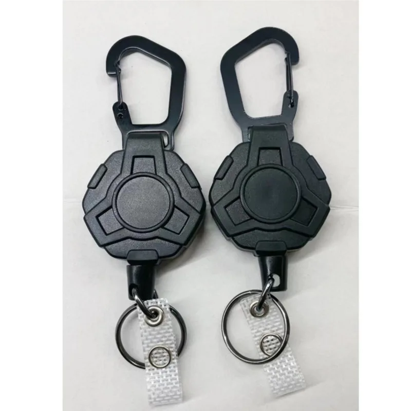 60pcs Outdoor Buckle with Steel Wire, Retractable and Easy to Pull Buckle, Abs Anti Loss Anti Loss Telescopic Clip