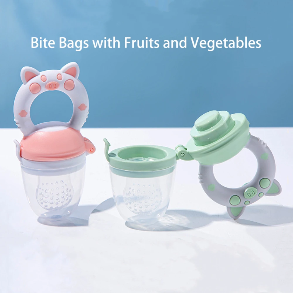 Fruit and vegetable supplementary Feeding Pacifier baby  food gum Food-grade silicone Fruit and Vegetable Bite feeding pacifier