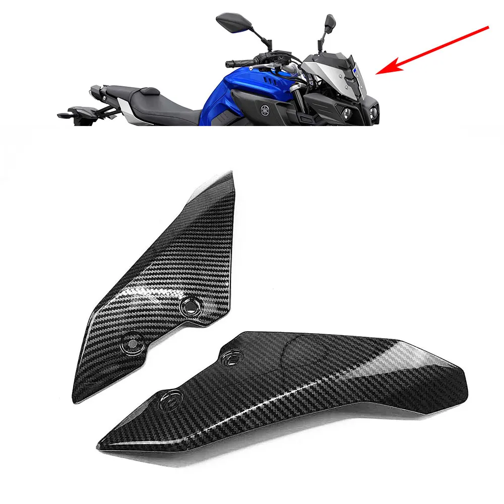 

MT-10 Windscreen Side Panel Fairing Motorcycle Parts Decorative For Yamaha MT10 FZ10 2016-2019 Hydro Dipped Carbon Fiber Finish