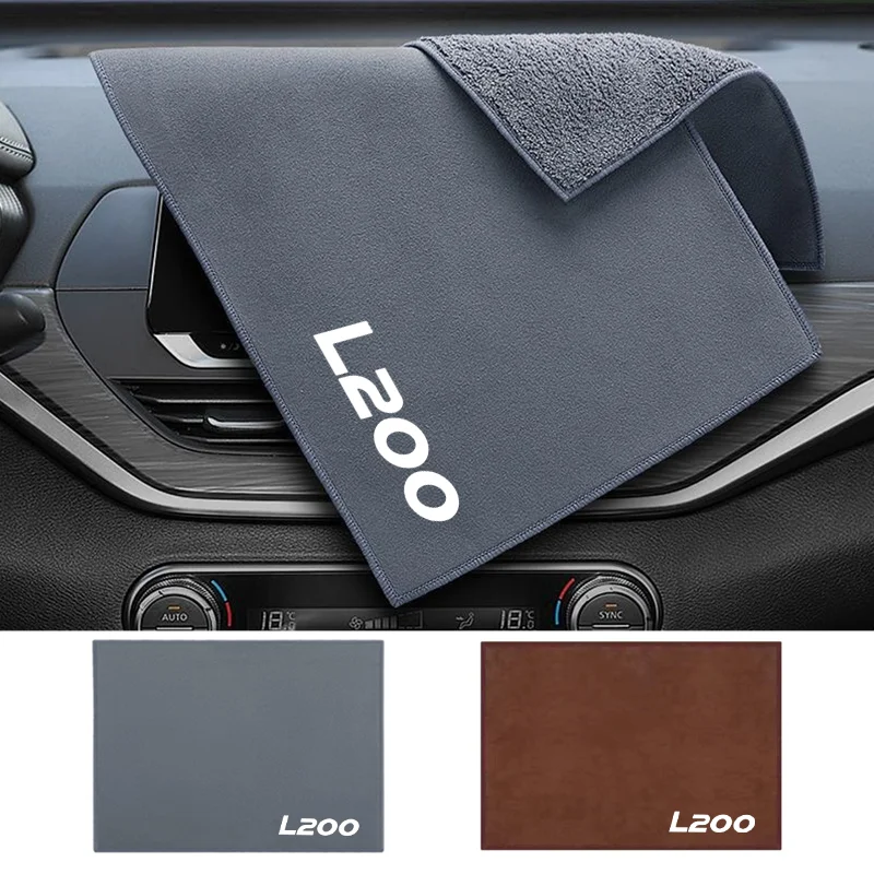 Microfiber Cleaning Towel Thicken Soft Drying Cloth Car Body Washing Towels for Mitsubishi L200 2011-2019 Car Accessories