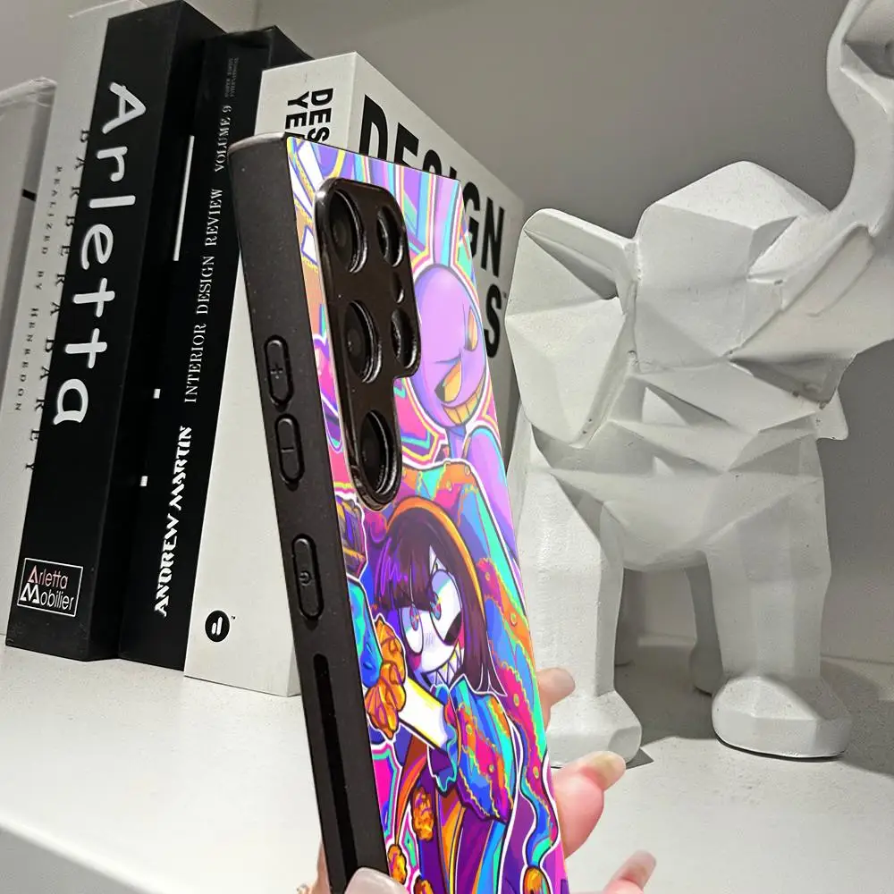 Anime The A-Amazing Digital Circus Phone Case For Samsung S26 Ultra S25 FE S24 S23 22 Plus S25 Edge Note20 Tempered Glass Covers