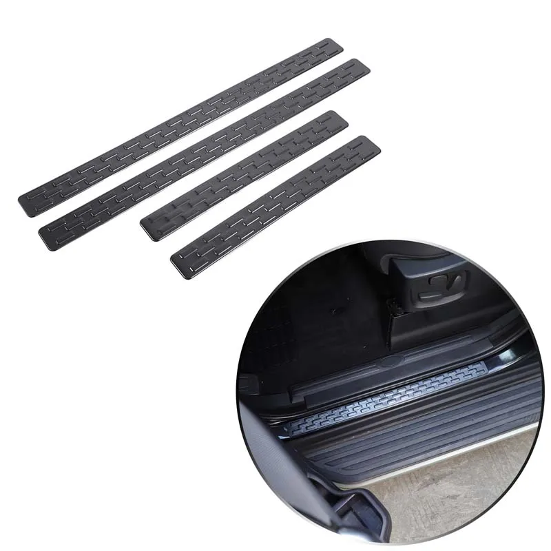 لسيارة لاند روفر ديسكفري 4 10-16 قضبان عتبة خارجية، دواسات ترحيب السيارة، ستانلس ستيل، فضي مصقول 4 قطع (نموذج جاحظ) #4