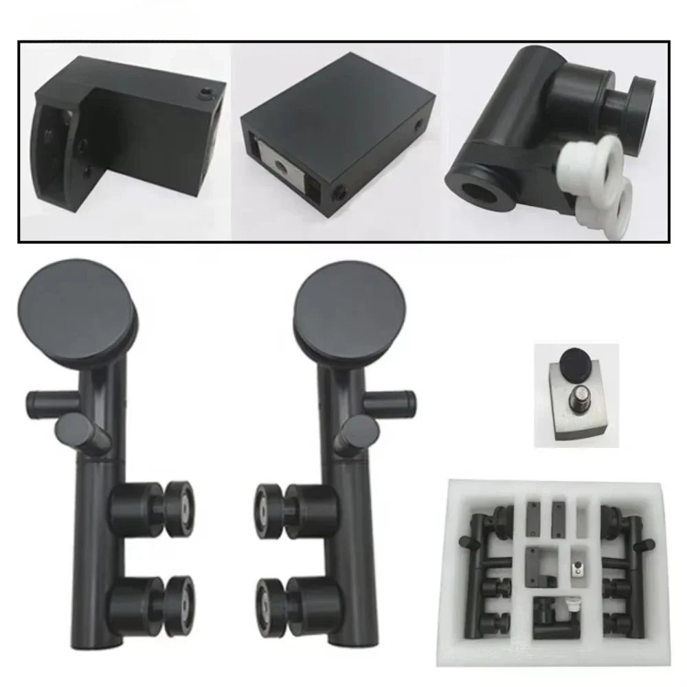 Modern 90 Degree Bathroom Accessories with Stainless Steel Sliding Door Rotary System for Hotels and Glass Door Applications