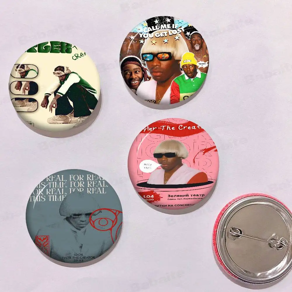 مغني الراب تايلر الخالق الكرتون دبابيس أنيمي شارة مستديرة اليدوية بروش التلبيب دبابيس مجوهرات لحقيبة الظهر الملابس الهدايا #2