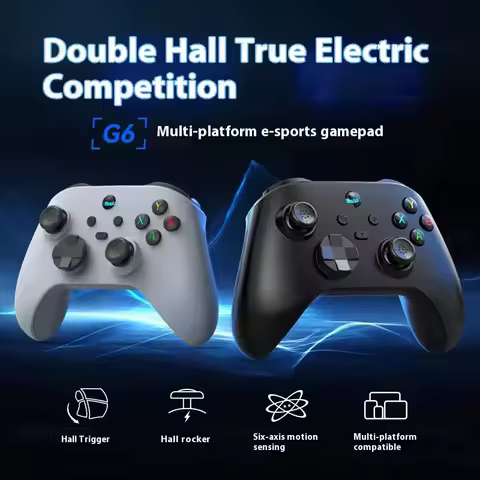 G6 Hall Effect Joystick Bluetooth Wireless Controller for Nintendo Switch 2/Switch 1/PS3/PS4/PC/IOS/Android Gamepad Controle