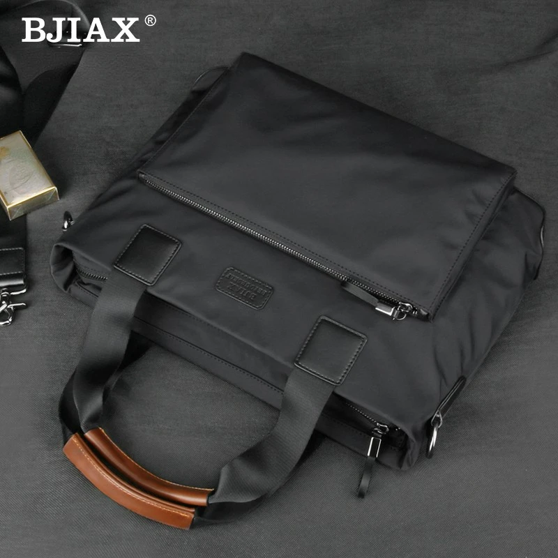 BJIAX-Bolsa Horizontal de Lazer Empresarial para Homens, Nylon Oxford Pano, Lona Crossbody Pasta, Novo