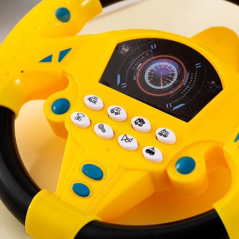 Simuler la conduite de voiture copilote volant électrique bébé jouets avec son enfants Musical éducatif poussette conduite jouets vocaux