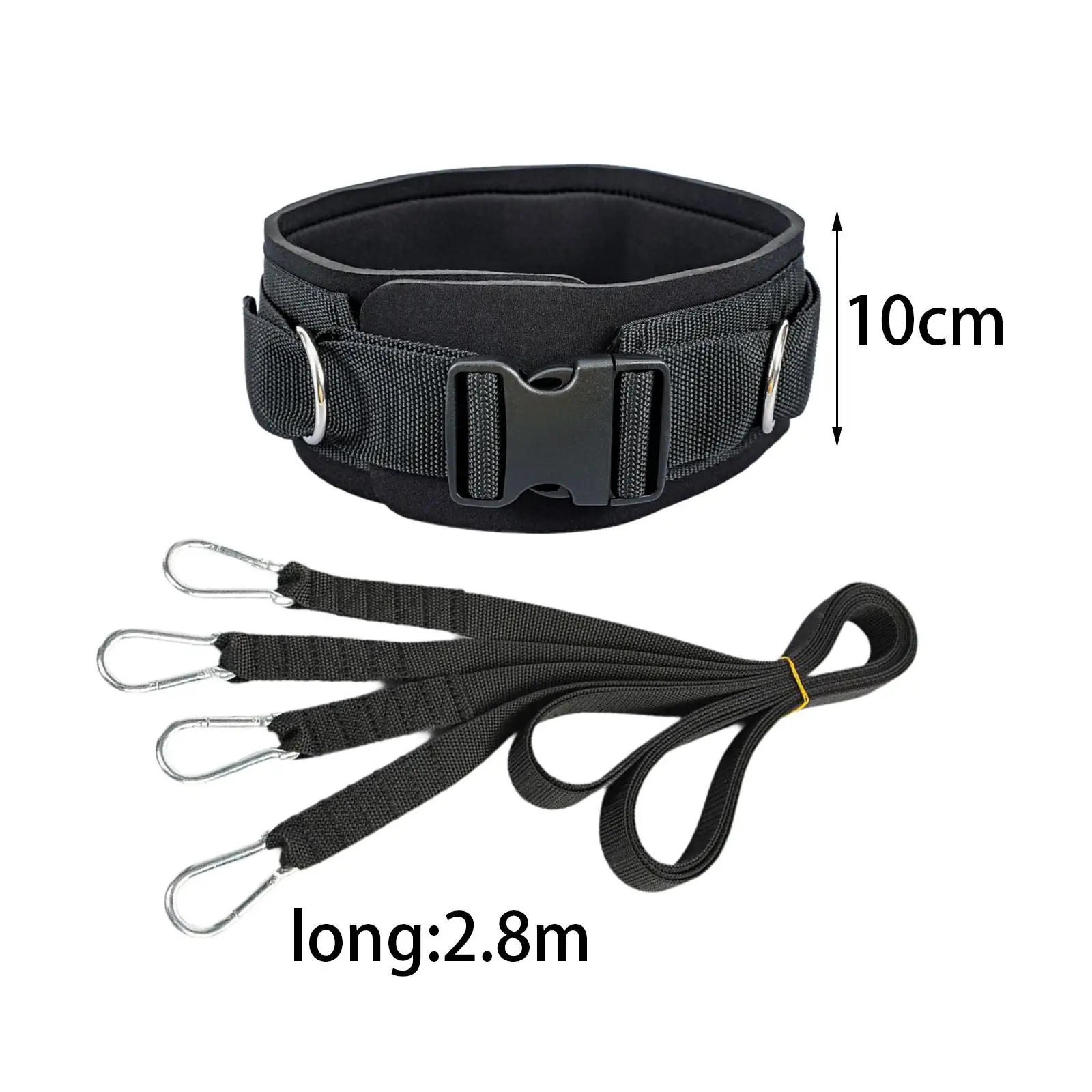 Sled Pulling Straps High Strength Nylon Adjustable Strap Fitness Gym Tool for Endurance Workout