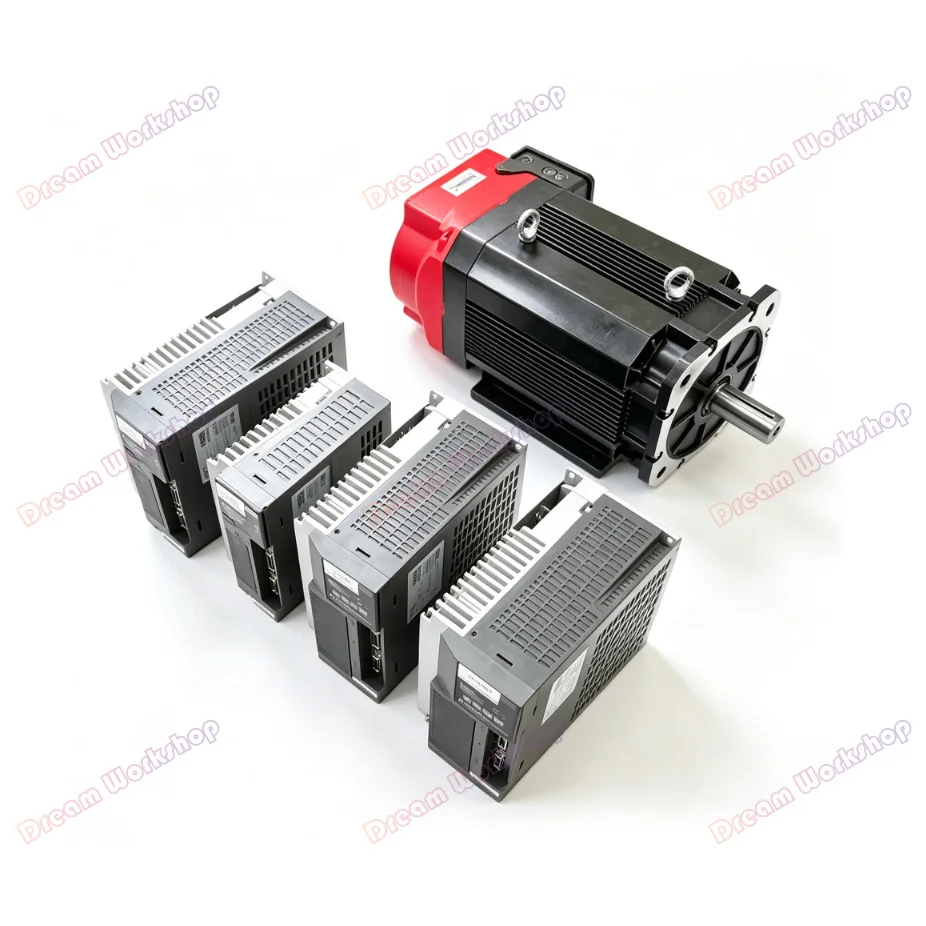Large Torque 2.2KW 1.5KW Asynchronous Spindle Servo Motor With Driver AC 380V For CNC Lathe Milling Machine 6000rpm high speed