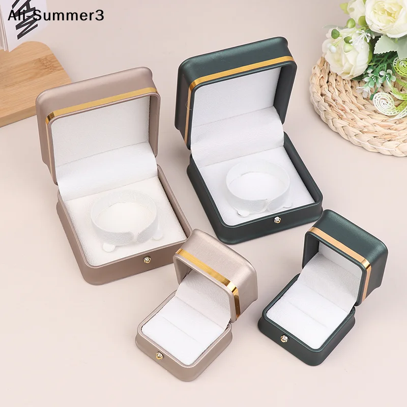 RZP1PC Jewelry Box High End Leather Ring Box Jewelry Box, Valentine's Day, Mother's Day, Birthday Party Gift Box