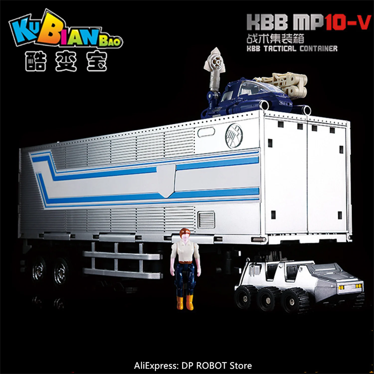 【IN STOCK】KBB Transformation MP10 MP10-V TACTICAL CONTRINER Railway Carriage Action Figure