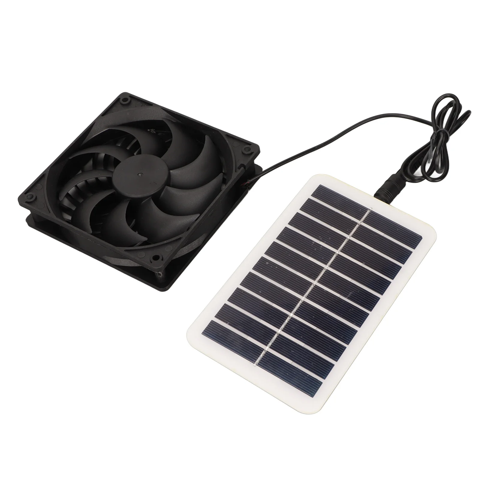 Solar Panel Fan 15W Solar Power Panel Exhaust Fan Portable Easy To Use Odor Removal for Greenhouse for Pet Houses