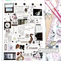 Korean Kawaii Fantasy Sticker Book Hypothermia Node Collage Material Yanbian Cut Film Ins Sticker Decoration Material Cute Gift 4