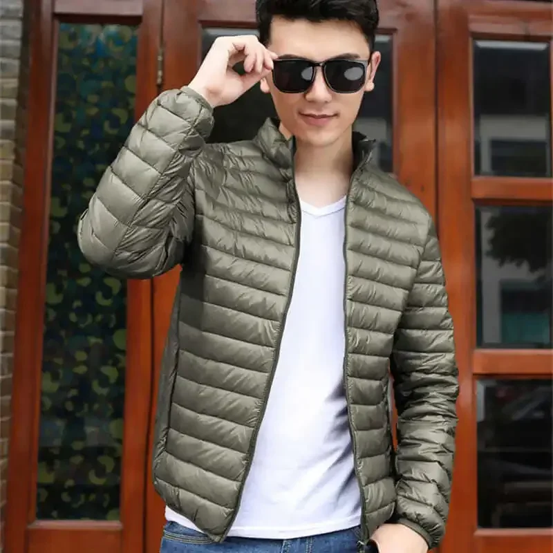 Down Jackets for Men Man Padded Coat Lightweight Puffer Padding Parkas Modern New in & Winter Sale Vintage Outerwear Models 2024