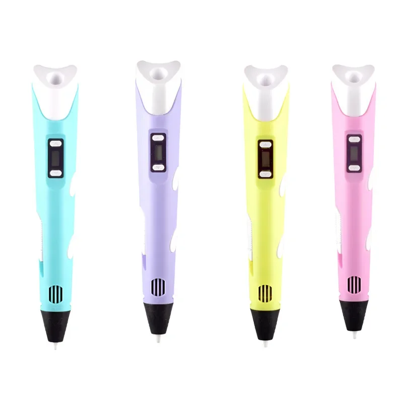 3D Pen DIY Drawing Pens With LCD Screen Compatible PLA Filament Toys Safe Printing Pen for Children Kids Christmas Birthdy Gift