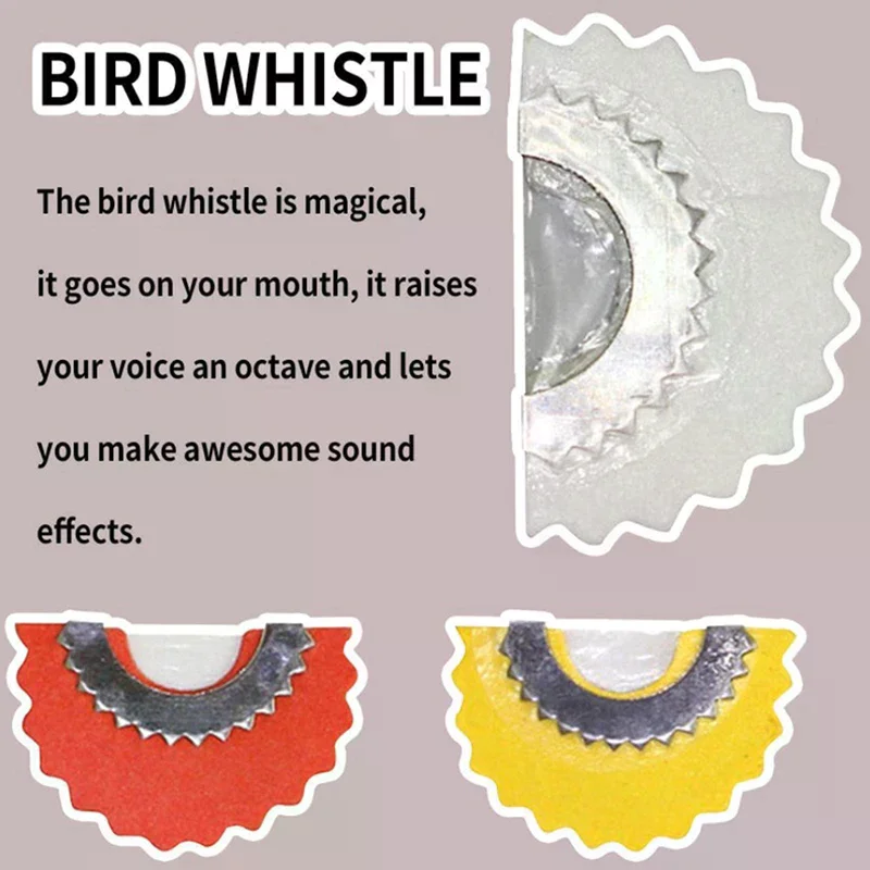 

1 Bird Whistle Magic Fun Bird Caller Tongue Whistle Warbler Original Magic Tweeting Noisemaker Toys Tricks