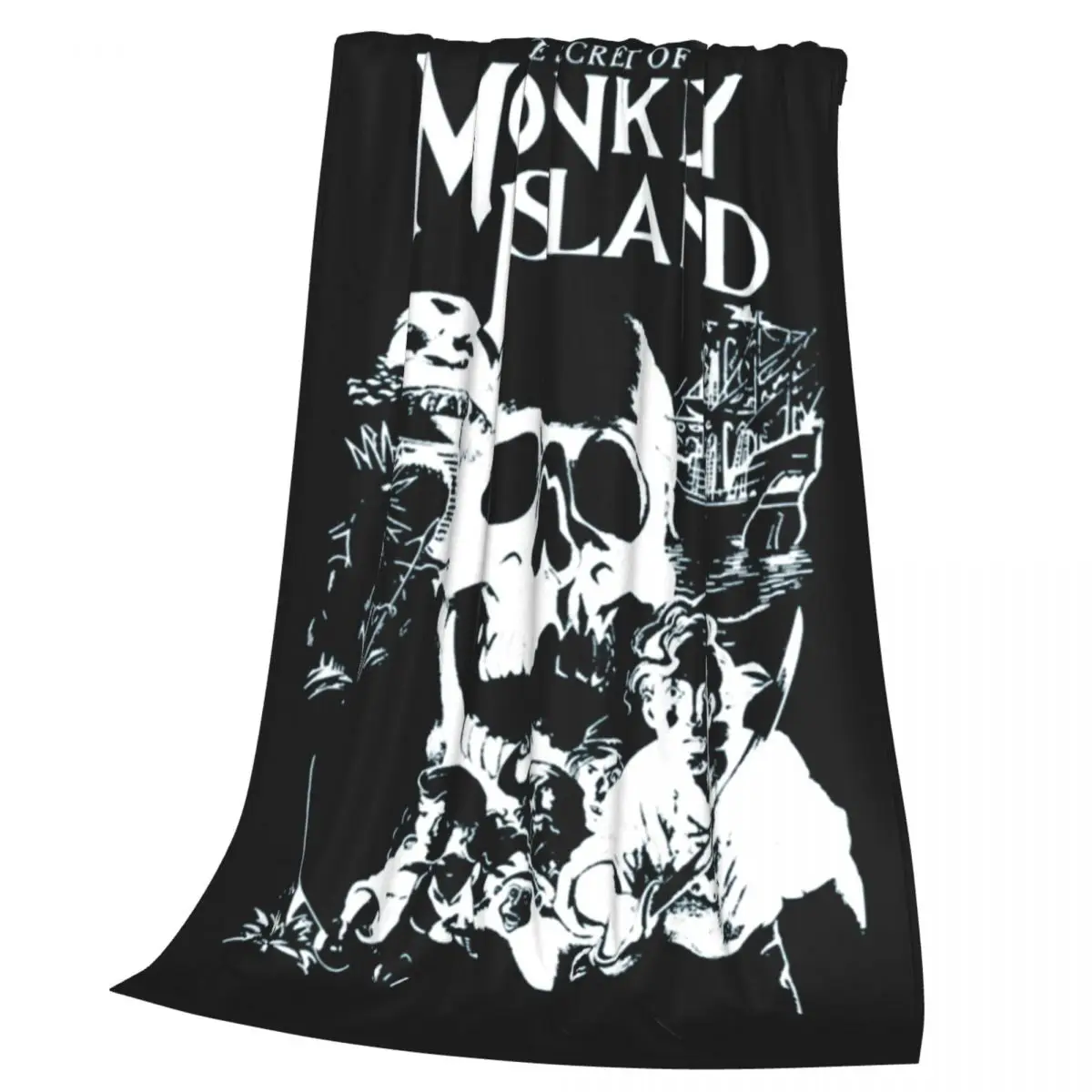 Secret Of Monkey Island Blankets Soft Warm Flannel Throw Blanket Cover for Bed Living room Picnic Travel Home Sofa