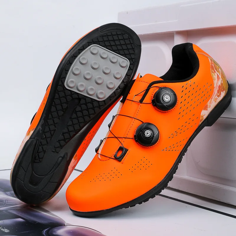 Summer Cycling Shoes Men Women Road MTB Bicycle Shoes Breathable Dual Dial Clipless Non Slip Rubber Sole Training Outdoor Gear