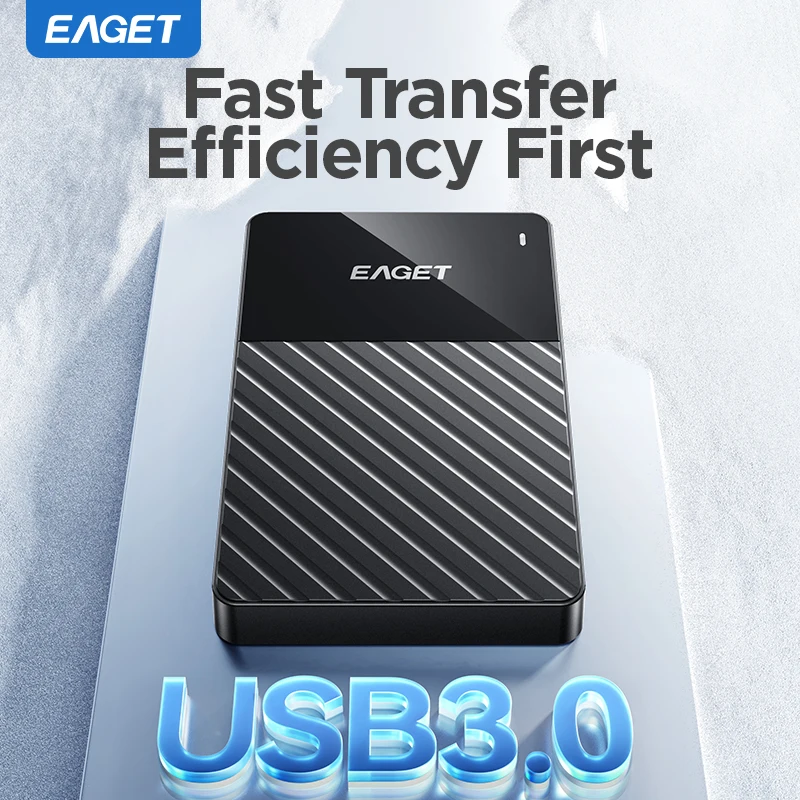 Eaget 5Gbps ポータブルHDD 外付けハードドライブ 1TB 250GB 500GB